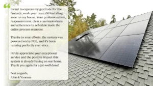 Solar panels on home in Newberg, Oregon