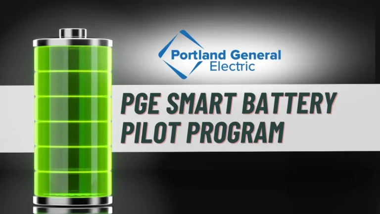 PGE Smart Battery Pilot Program, Portland General Electric Oregon